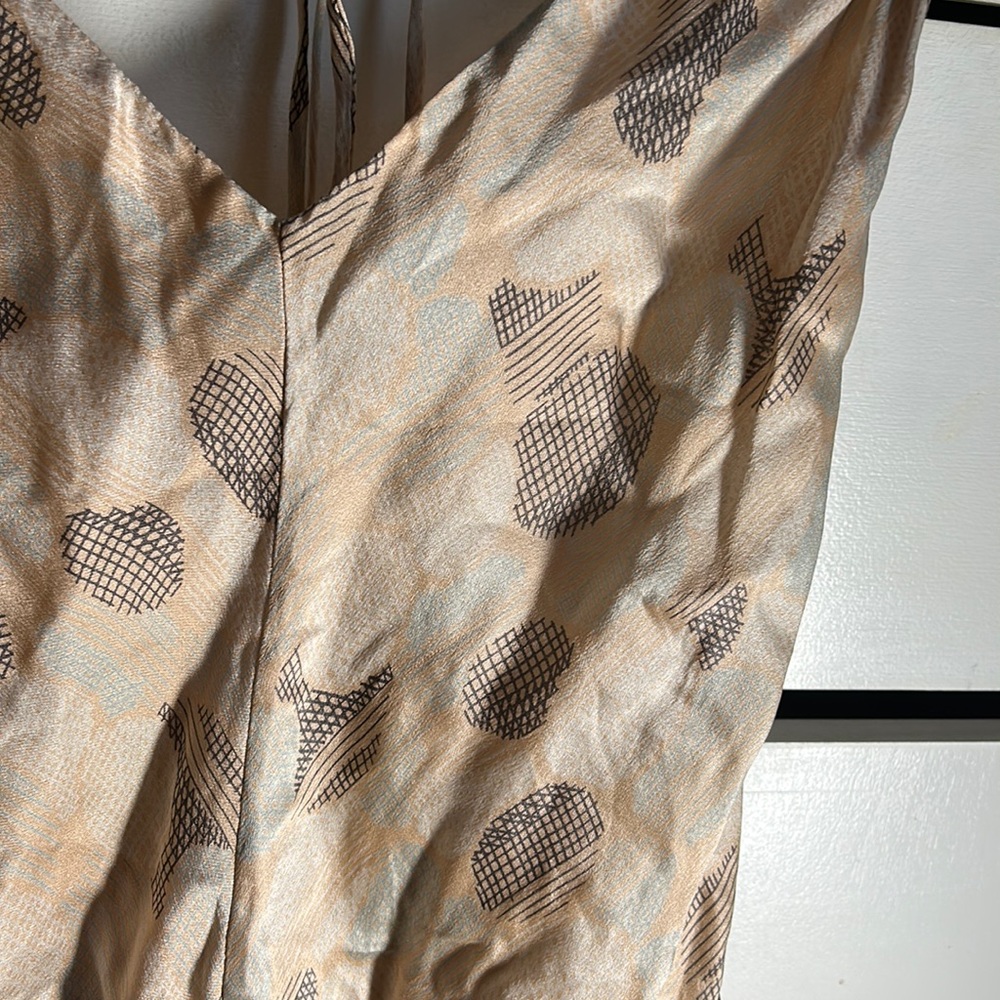 Silk backless top